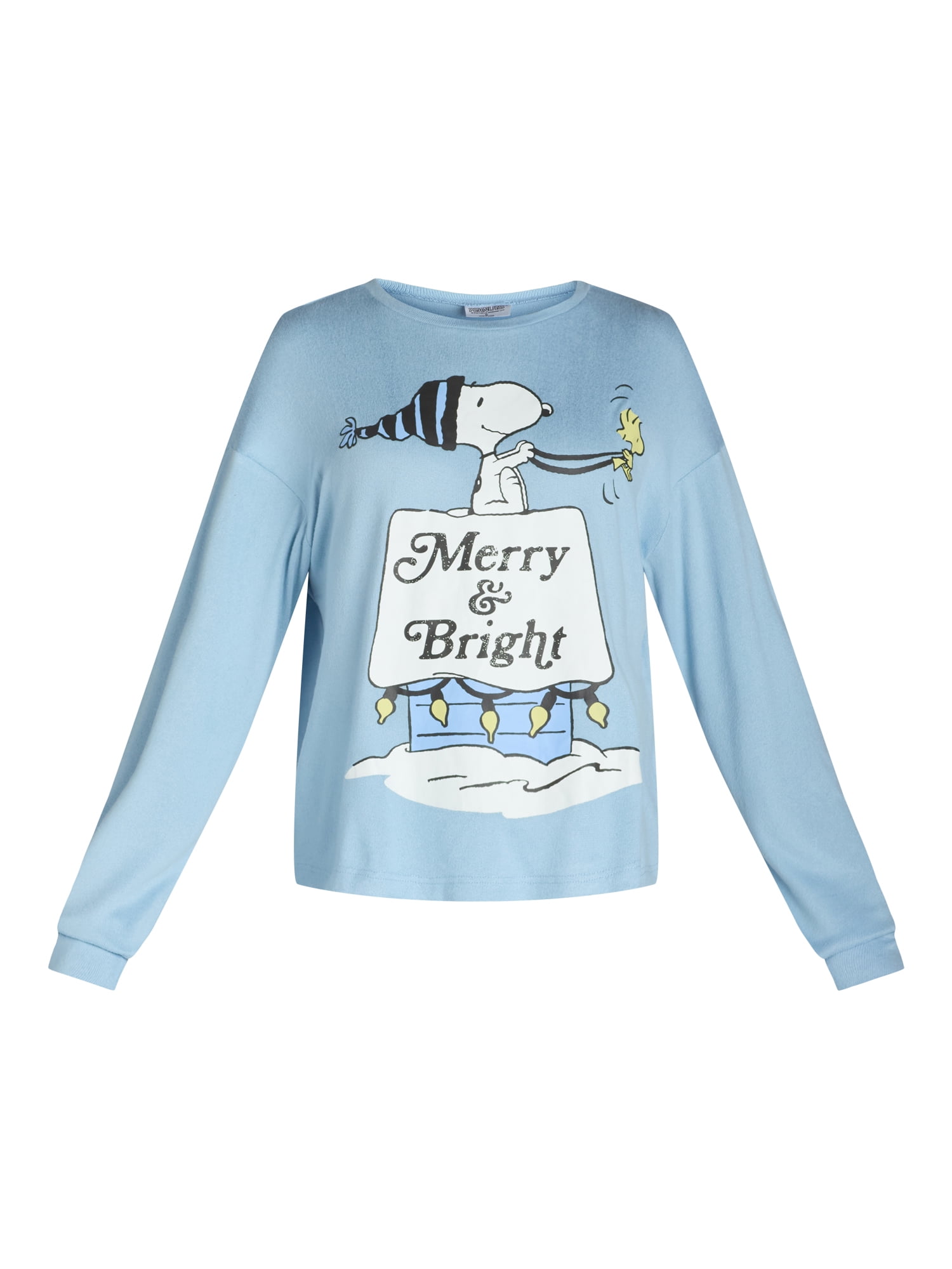 Grayson Social Peanuts Junior's Sleep Tee and Pants Set, Sizes S-3X