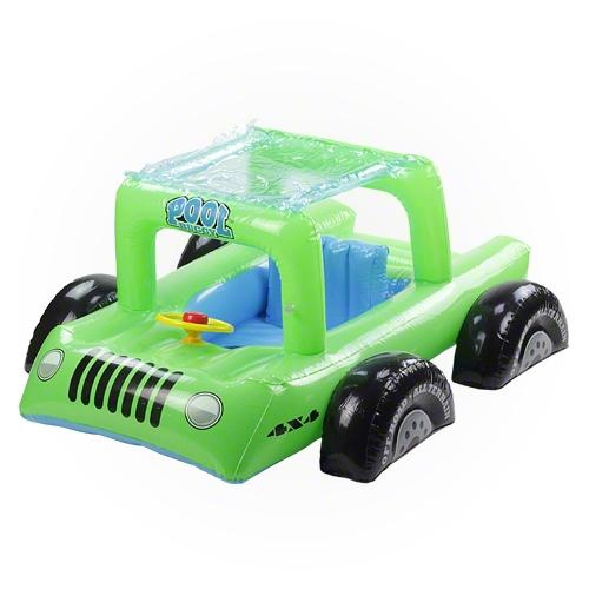 Swimline Kids Summer Toy 41 Au Inflatable SUV Inspired Swim Floatie for Children Green Black Walmart