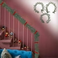 thumbnail image 4 of Christmas Garland Simulated Christmas Rattan Feel Soft Glue Green Plant Pines Needles Cypresses Leaf Door Hanging Wall Hanging Home Layout Interior Decoration ,155CM/5FT, 4 of 4