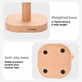 thumbnail image 4 of Paper Towel Holder, Cute Donut Wood Kitchen Roll Stand Organizer Countertop Free Standing, Scrunchie Holder, Housewarming Gift New Home, 4 of 7