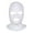 Pure White, variant on 3 Holes Ski Mask Full Face Cover Outdoor Balaclava Winter Knitted Neck Gaiter for Halloween Sports Cycling