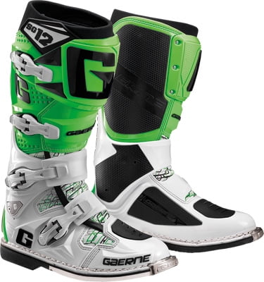 green dirt bike boots