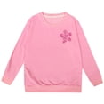 thumbnail image 4 of PMVFHDE Chandail en Molleton d'Automne Mode Décontractée pour Filles Imprimé à Manches Longues Rose,110, 4 of 7