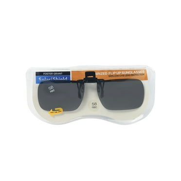 Solar Shield Dioptics Unisex Rectangle Fashion Sunglasses Black