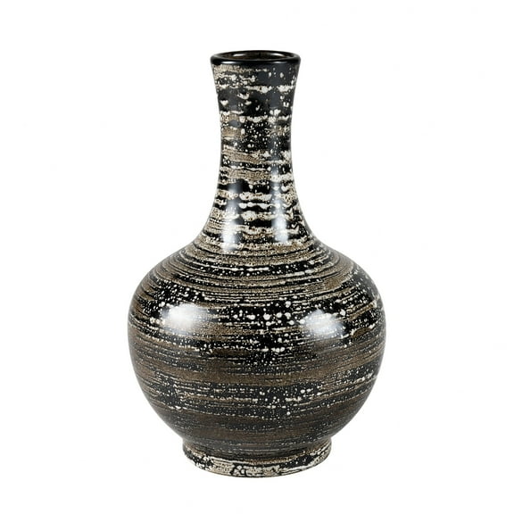 Elk Home 10-Inch Wide Simone Vase - Jar - Bottle, Transitional, Black