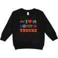 thumbnail image 2 of Inktastic I Love Trucks Toddler Sweatshirt, 2 of 4