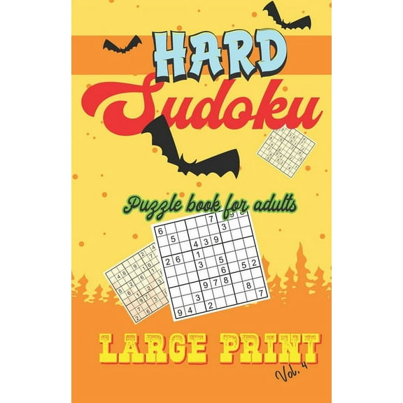 Hard Sudoku Puzzle Book for Adults Large Print: Sudoku Book with One Puzzle Per Page - 101 Puzzles - Hard - Volume 4 - 5,5'' x 8,5'' (Paperback)