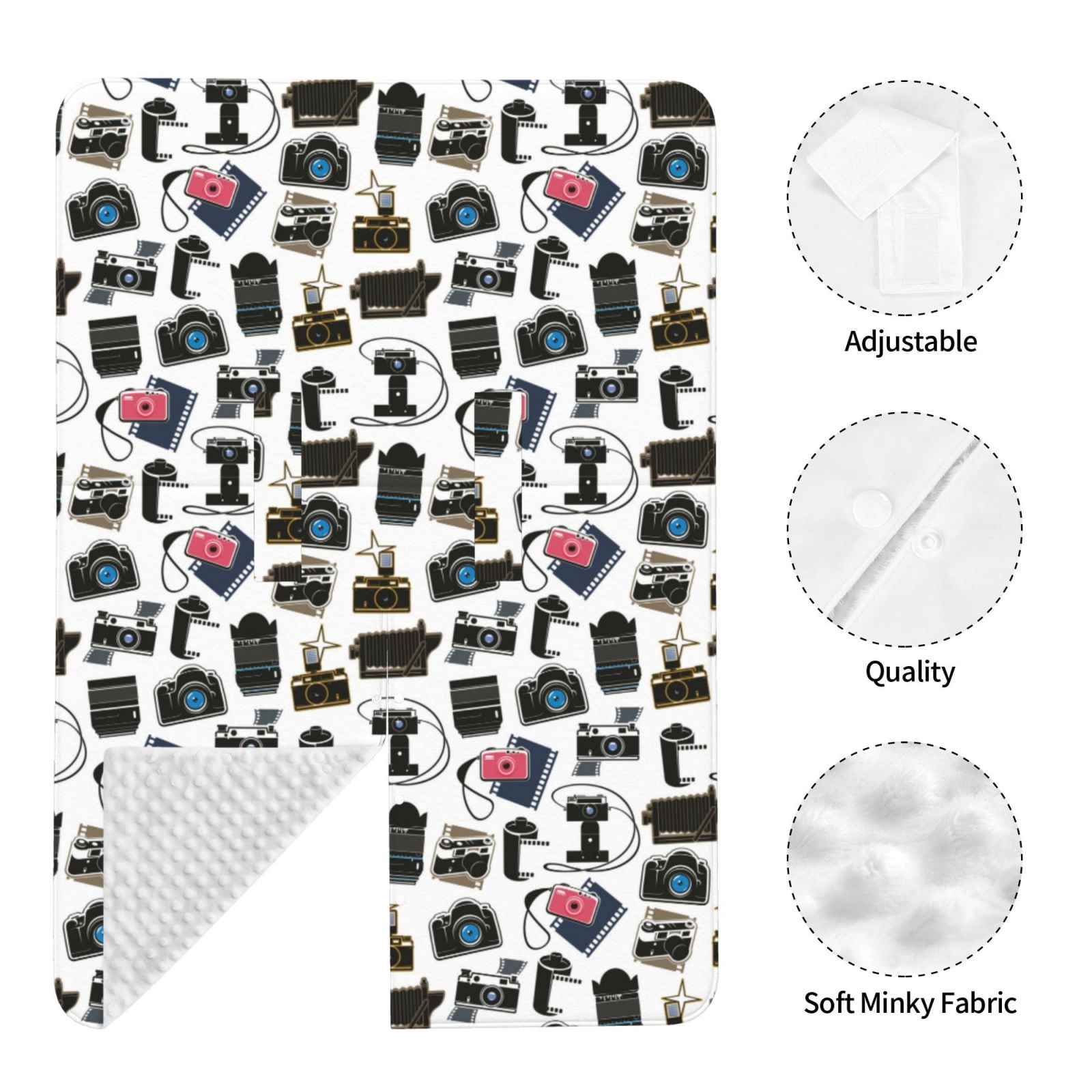 Naloa Cool Camera Baby Car Seat Cover, Breathable Baby Carrier Cover, Multiuse Baby Carrier Cover & Nursing Breastfeeding Cover