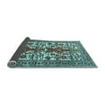 thumbnail image 2 of Ahgly Company Indoor Round Persian Light Blue Traditional Area Rugs, 5' Round, 2 of 4