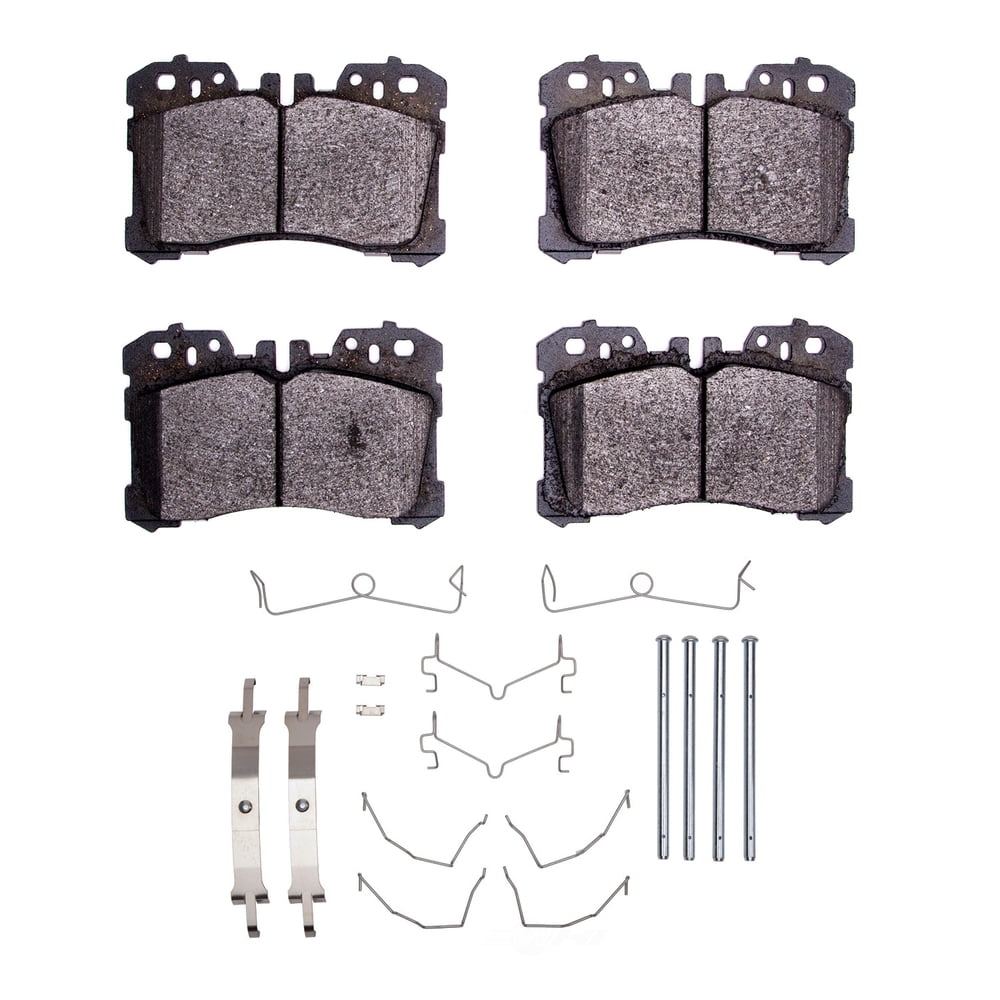 Dynamic Friction Company 1552-1282-01 DFC 5000 Advanced Brake Pads - Ceramic and Hardware Kit - OE