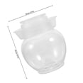 thumbnail image 2 of WEUVEB Traditional Sauerkraut Crock Pickle Jar Transparent PET 1Set, 2 of 8