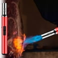 thumbnail image 1 of Lighter, 7.48 Inch Electric Candle USB Type C Rechargeable Lighter with Upgraded LED Battery Display Safety Switch Flameless Plasma Windproof for Cooking BBQs Fireworks, 1 of 8
