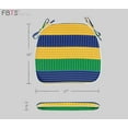 thumbnail image 3 of FBTS Prime 16x17 inch All-Weather Multi-color Stripe Outdoor Seat Pads, Pack of 4, 3 of 7