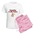 thumbnail image 6 of CafePress - Expecting A Little Peanut Pajamas - Women's Short Sleeve Print T-Shirt and Pants Light Cotton Pajama Set, 6 of 7
