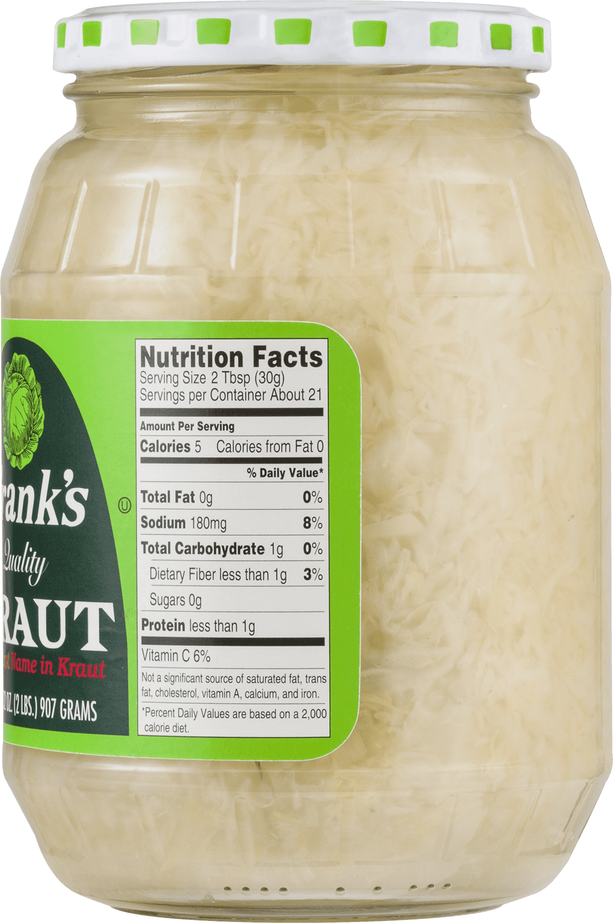 Frank's Quality Shredded Sauerkraut, 32 Oz Jar