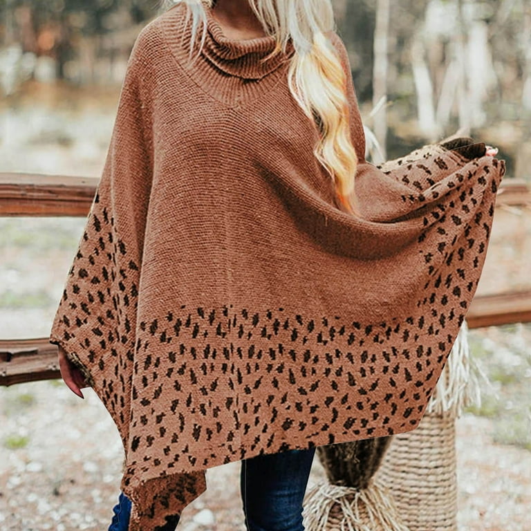 Animal print turtleneck sweater best sale