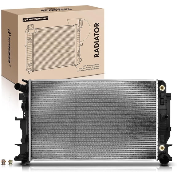 A-Premium Engine Coolant Radiator Assembly with Transmission Oil Cooler Compatible with Dodge & Freightliner Sprinter 2500, 3500, 2007-2013, Automatic Transmission, Replace# 68013630AB, 68013630AA