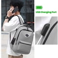 thumbnail image 3 of Large Capacity Solid Color Simple Design Backpack for Everyday Use, 3 of 7