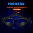 thumbnail image 3 of Pack de 9 gafas de regate para baloncesto Fiada, ajustables, negras, 3 of 7