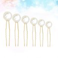 thumbnail image 4 of 18 piezas en forma de U horquilla retro broche de pelo de novia accesorios para el cabello para niñas tocado de perlas horquilla de moda para bodas doradas (6 tamaños, tamaño aleatorio), 4 of 6