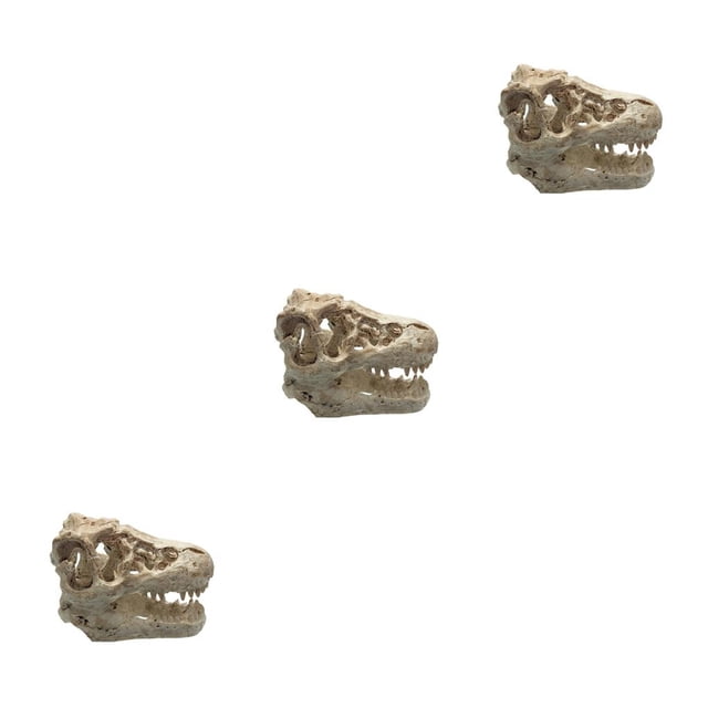 Methold Cráneo de cocodrilo de decoración de acuario de resina para adorno de pecera Type1 NO1