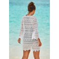 thumbnail image 2 of Swim 365 Women's Plus Size Scallop Lace Cover Up, 2 of 5