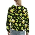 thumbnail image 7 of Lsque Avocado Toast Pattern Casual Women's Hoodie,Hooded Sweatshirt with Kangaroo Pocket,Pullover Hoodie with Eye-catching Drawstrings-X-Large, 7 of 7