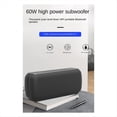 thumbnail image 4 of Altavoz Bluetooth de 60 W Subwoofer Portátil Inalámbrico Resistente Al Agua 6600 MAh Potentes Graves AUX FM para Diversión Al Aire Libre Camping, 4 of 10