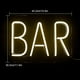 thumbnail image 3 of Hot Bar Letrero de neón LED Letreros de pared de neón Luz de letra de neón grande Luz de neón nocturna USB para bar Hotel Sala de juegos interior Cóctel Cerveza Fiesta de bodas, 3 of 5
