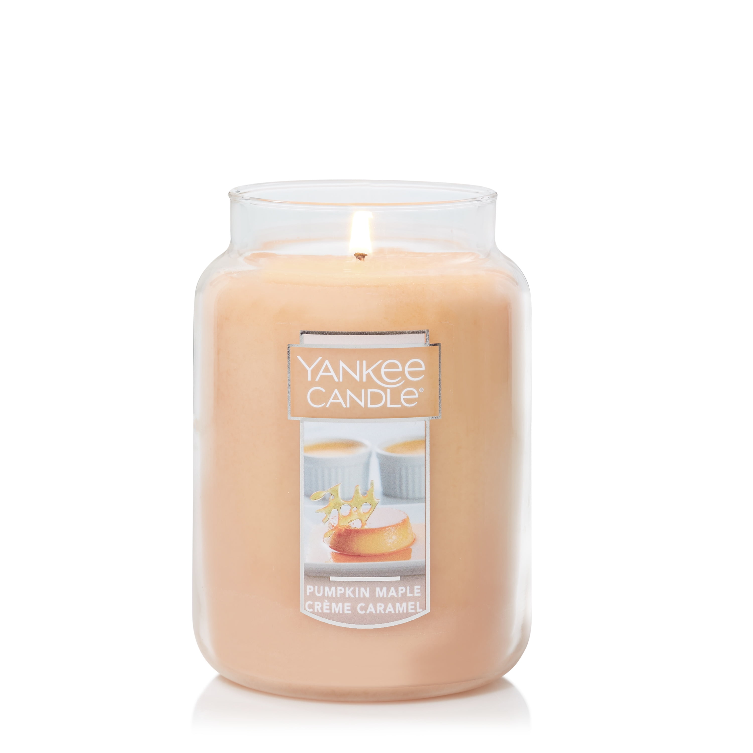 Yankee Candle Pumpkin Maple Crème Carmel Original Large Scented Jar Candle, 22 oz