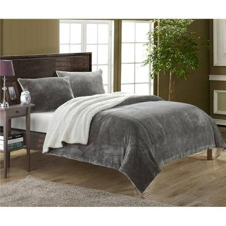 Chic Home Sb1566 Bib Us 7 Piece Eve Microplush Mink Like Super