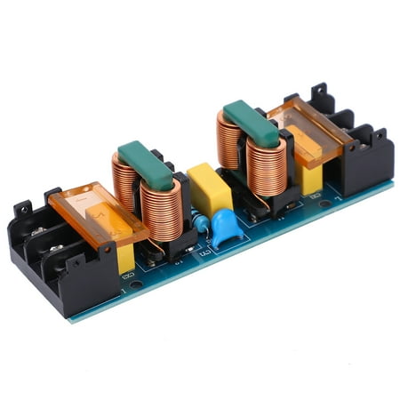 

LAFGUR EMI Filter Module Audio Power Purifier Board 50/60Hz AC Thick Copper Foil 25A Components