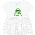 thumbnail image 3 of Inktastic Babys 1st St Patricks Day Rainbow Girls Baby Dress, 3 of 5
