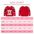 thumbnail image 3 of Kuleyang Little Boys Girls Christmas Elk Sweaters Xmas Winter Cute Knit Cartoon Prints Unisex Top Clothes Red 6 Years, 3 of 9