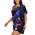 thumbnail image 2 of Lsque Chucky Women's Short-Sleeved Pajama Set - 2 Piece Soft and Lightweight Sleepwear Set-Small, 2 of 9