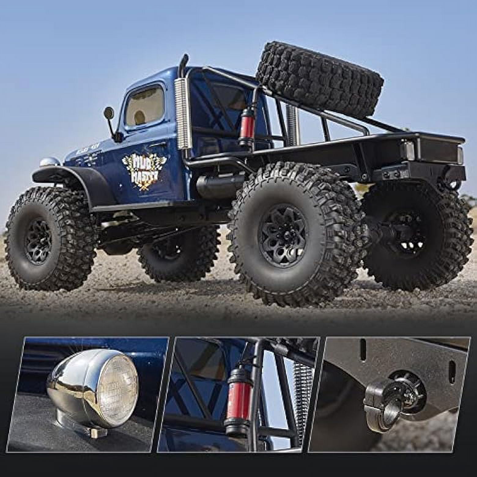 RocHobby Atlas 1/10 RC Crawler, 4WD 2.4Ghz RC Rock Truck Off Road, Hobby RC Car Indoor&Outdoor 2 in 1, RC Vehicles for Adults Need to Complete with Battery, Orange