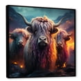 thumbnail image 2 of Designart "Enchanted Portrait Of Yaks" Yaks Floater Framed Canvas Wall Art, 2 of 5