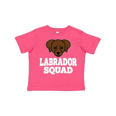 

Inktastic Dog Chocolate Labrador Squad Gift Toddler Boy or Toddler Girl T-Shirt
