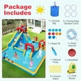 thumbnail image 4 of Costway Inflatable Water Park with Climbing Wall Boxing Post Basketball Rim 735W Blower, 4 of 9