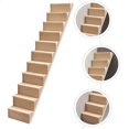thumbnail image 3 of Miangastore Mini Escalier Jaune Clair Lot de 12.2X2.2X0.9In Usage Intérieur, 3 of 9