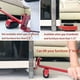 thumbnail image 4 of Dinheiro Kit para mover muebles pesados sin esfuerzo, mueve muebles con ruedas, kit de palanca y carro para muebles, 1 barra de elevación y 4 ruedas móviles, hasta 400 kg, 4 of 5