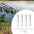 thumbnail image 6 of figatia 4Pcs Fishing Pole Stand with Mounting Screw Fishing Rod Holder for Home Boat White, 6 of 8