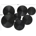 thumbnail image 3 of DecMode Black Wood Carved Pinwheel Plate Wall Decor, 3 of 7