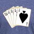 thumbnail image 3 of CafePress - Ace Spades Flush T Shirt - Mens Tri-blend T-Shirt, 3 of 4