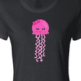 thumbnail image 4 of Inktastic Pink Jellyfish, Cute Jellyfish With Pink Ribbon Women's T-Shirt, 4 of 5