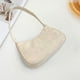 thumbnail image 2 of Bolso de hombro para mujer, moderno bolso de playa con cremallera, bolso de mano para vacaciones Blanco, 2 of 3