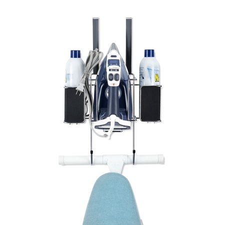 Sagler Ironing board hanger- with Storage Basket for Clothing Iron - ironing board