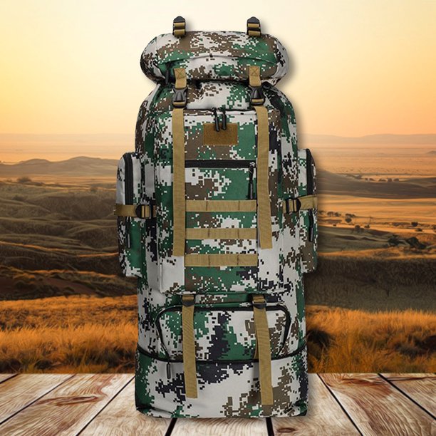 Mochila de senderismo al aire libre de 100L Impermeable Resistente al desgaste Paquete de gran capac Abanopi Mochila de senderismo