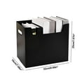 Hanging File Organizer Box with Handle Cardboard Storage File Box for