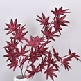 thumbnail image 3 of Oiur Artificial Maple Leaves Branch Flexible Wire Stem Realistic Non-withering No Watering Wedding Photo Props Indoor Outdoor Home Office Garden Decoration Faux Plant, 3 of 8